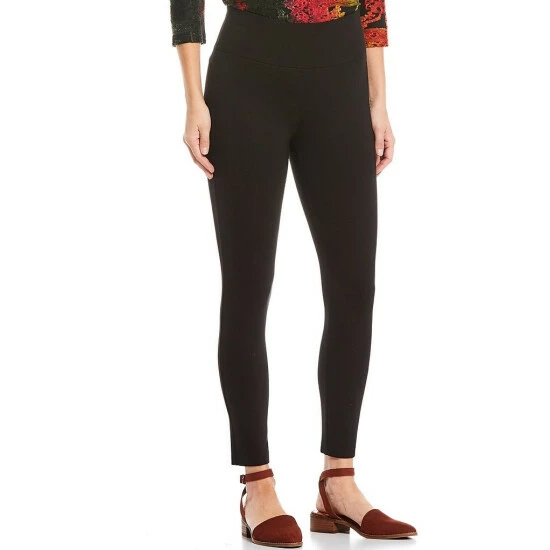 Coupon π Calessa Petite Size Ponte Knit Pull-On Leggings Black π
