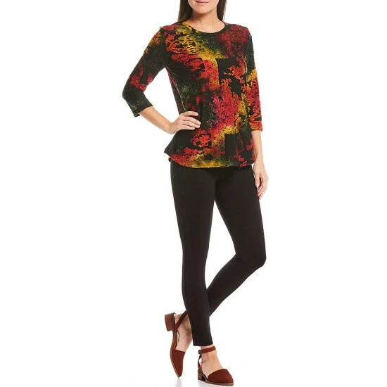 Coupon π Calessa Petite Size Ponte Knit Pull-On Leggings Black π - Image 3