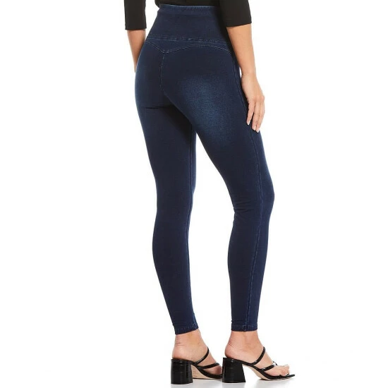 Best Sale π Calessa Ponte Denim 4-Way Stretch Jeggings Midnight Blue π - Image 2